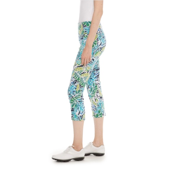 SWING CONTROL Women’s Size 10 Multi-Palm Cropped Golf Pants - Picture 2 of 16